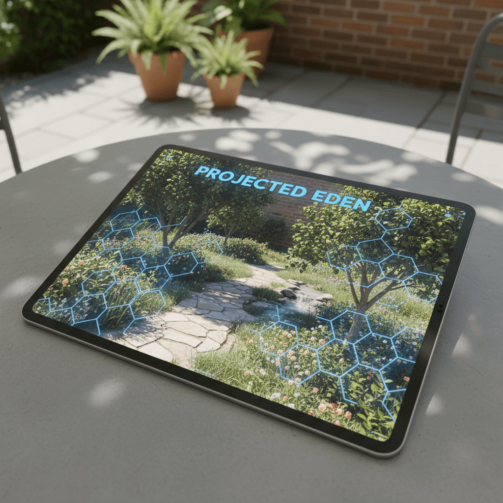 3D garden visualization on mobile device