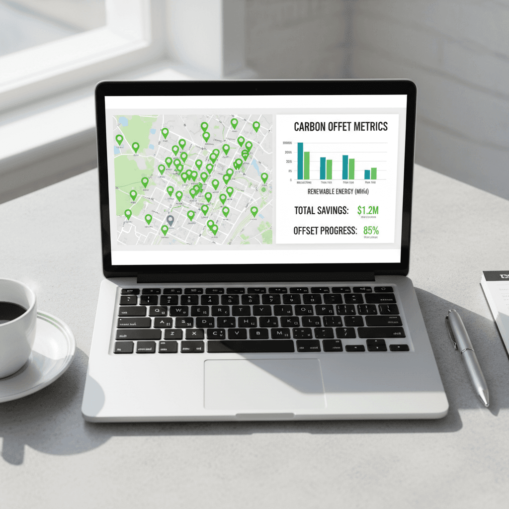 Net Zero portfolio tracking dashboard