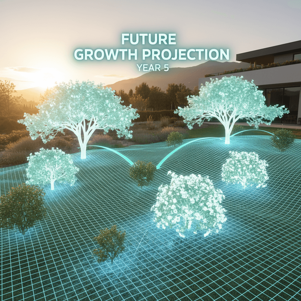 3D growth visualization in augmented reality