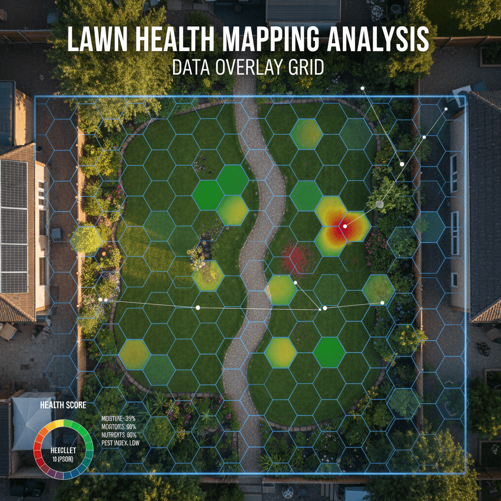 LiDAR lawn health mapping visualization