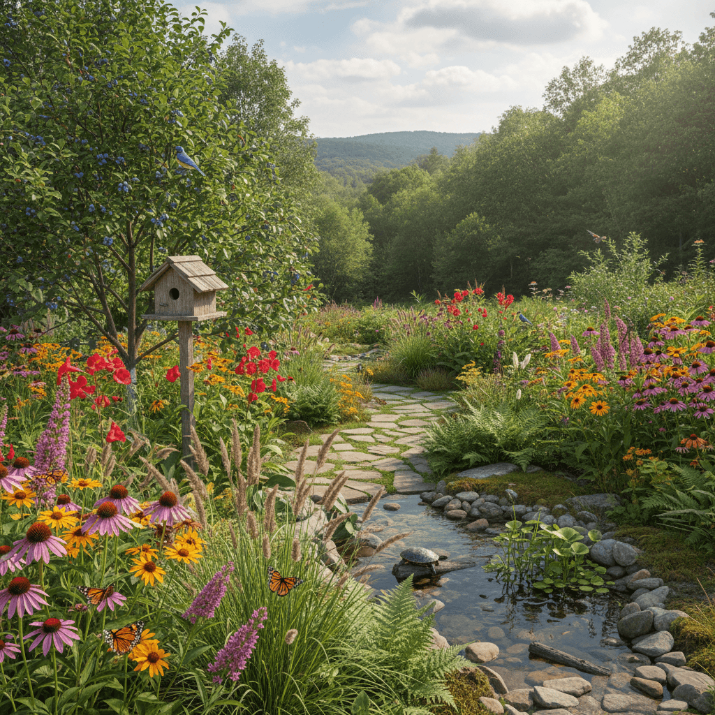 Wildlife synchronization in gardens