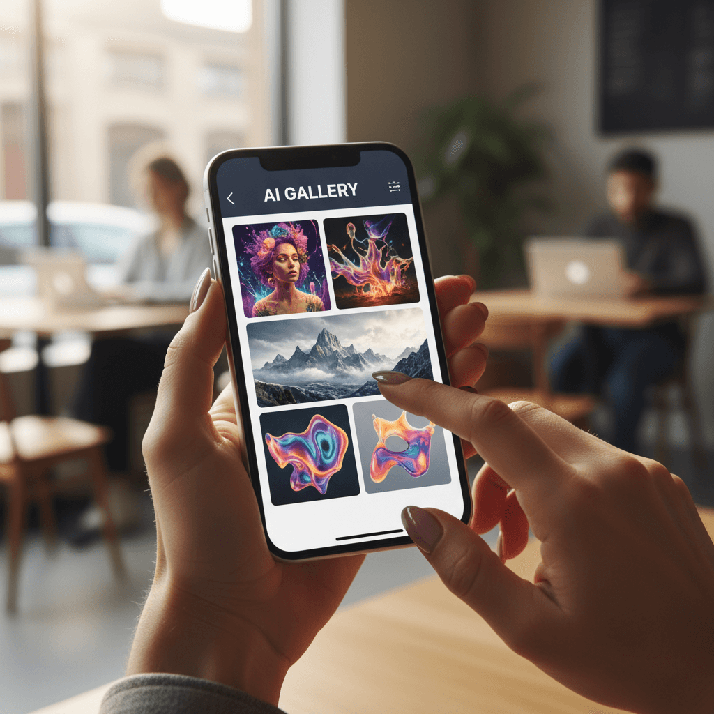 Mobile app displaying augmented reality garden growth visualization technology